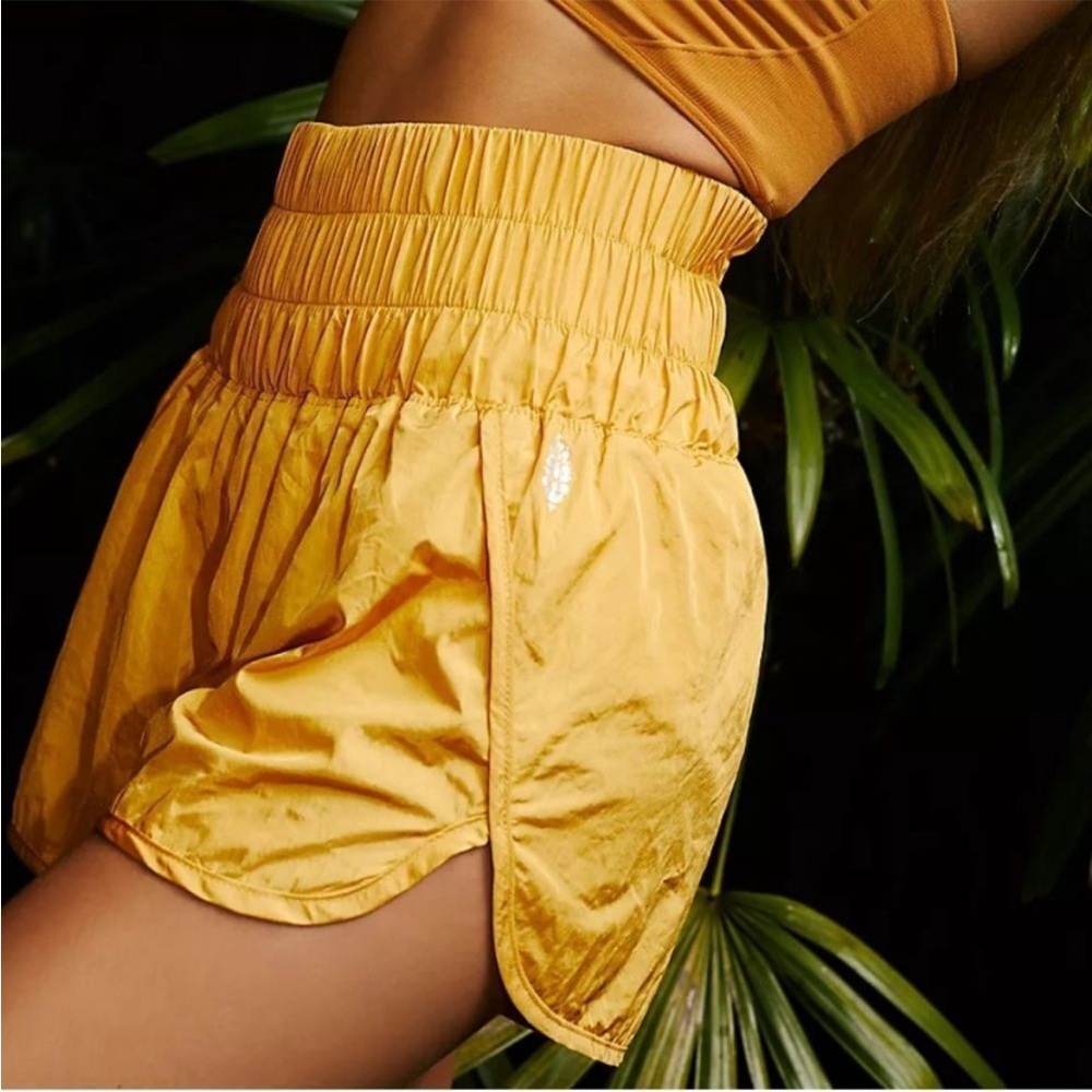 NWOT free people the way home shorts varsity gold